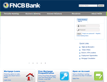 Tablet Screenshot of fncb.com